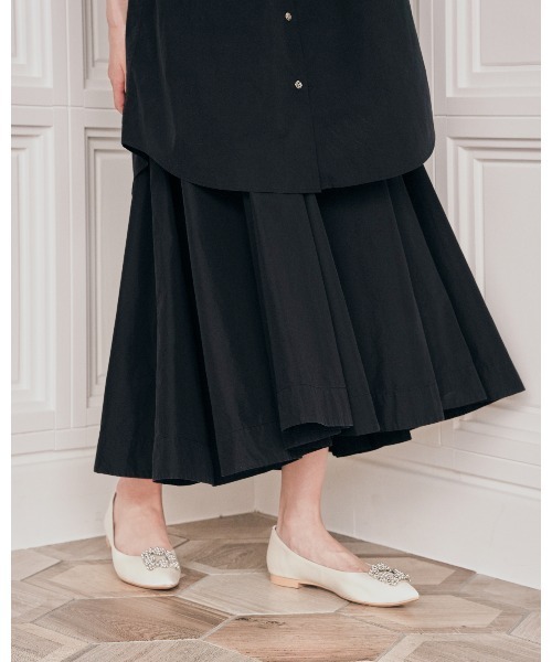 「Emma Francis」 フラットパンプス 24.5cm ライトブルー レディース_画像3