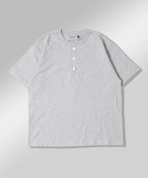 GLARE（グレア） ヘンリーネック tシャツ 「GLARE」クロップド