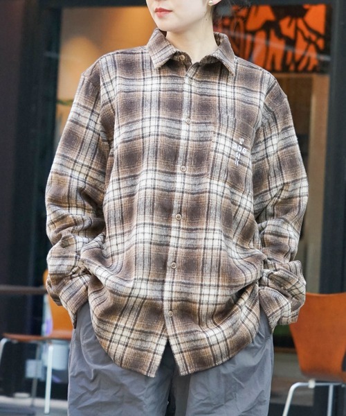 「DOGTOWN」 長袖シャツ MEDIUM ブルー メンズ_画像3