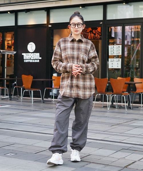 「DOGTOWN」 長袖シャツ MEDIUM ブルー メンズ_画像5