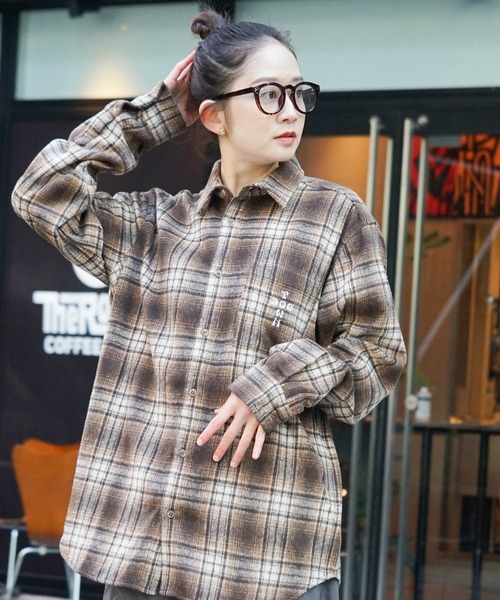 「DOGTOWN」 長袖シャツ MEDIUM ブルー メンズ_画像6