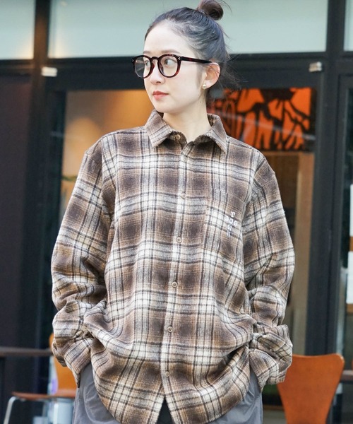「DOGTOWN」 長袖シャツ MEDIUM ブルー メンズ_画像7