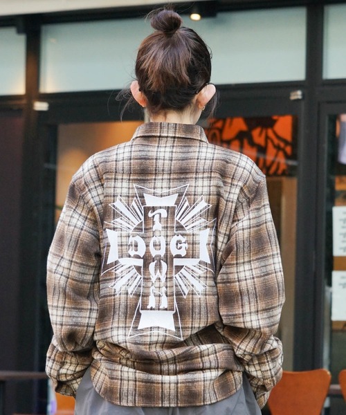 「DOGTOWN」 長袖シャツ MEDIUM ブルー メンズ_画像8