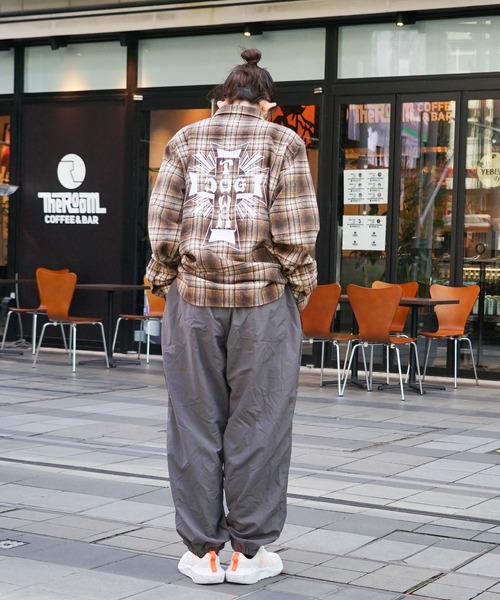 「DOGTOWN」 長袖シャツ MEDIUM ブルー メンズ_画像9