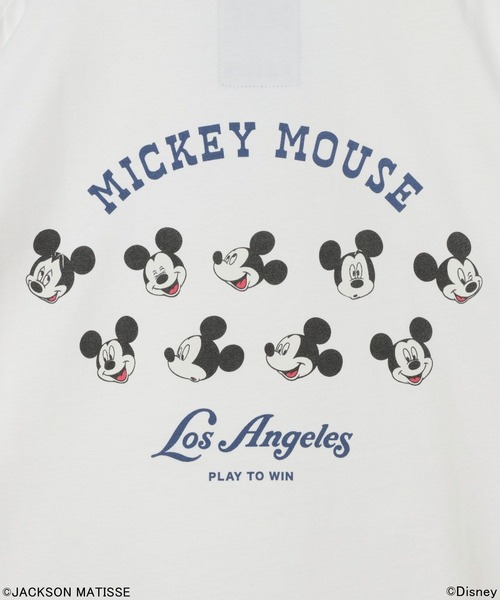 ジャクソンマティスJACKSON MATISSE 2023SS ×Disney ミッキーマウス ラグランベースボールTシャツ新品【M】【MTSA71487】 JACKSON MATISSE（ジャクソンマティス） tシャツ 「JACKSON MATISSE