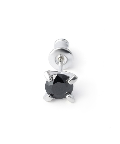 ピアス ブラックジルコニアピアス（M）/レディース/メンズ/26SS メンズ レディースの画像