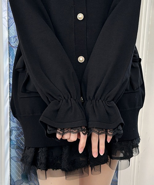 「couture BY ROJITA」 ニットカーディガン FREE ピンク レディース_画像8