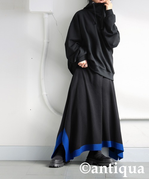「antiqua」 フレアスカート ONESIZE ブラック系その他 レディース_画像8