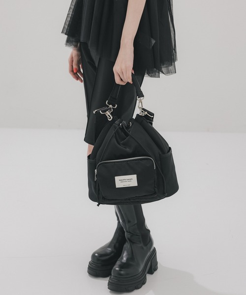 「beautiful people」 ショルダーバッグ FREE 黒いこと レディース