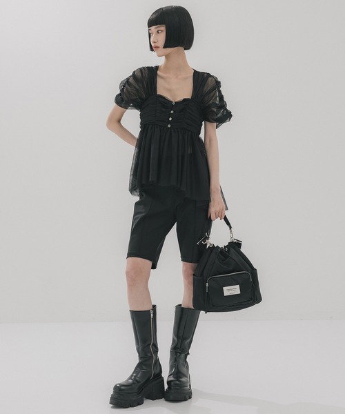 「beautiful people」 ショルダーバッグ FREE 黒いこと レディース