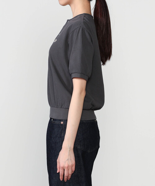 tシャツ SCYE BASICS | 「別注」コットンピケ ヘンリーネックTシャツ WOMEN レディースの画像