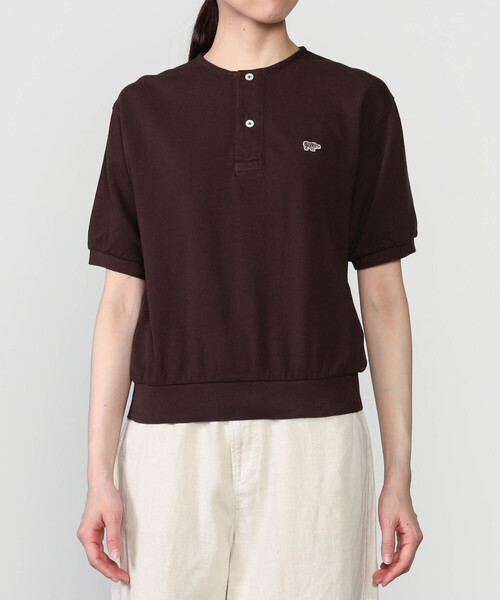 tシャツ SCYE BASICS | 「別注」コットンピケ ヘンリーネックTシャツ WOMEN レディースの画像