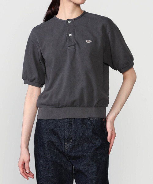 tシャツ SCYE BASICS | 「別注」コットンピケ ヘンリーネックTシャツ WOMEN レディースの画像