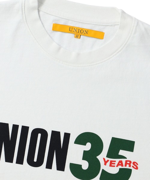 UNION TYPESET TEE Tシャツ　ホワイト　新品　グラフィック UNION（ユニオン） tシャツ UNION LA 35th L/S TEE 35周年 Tシャツ