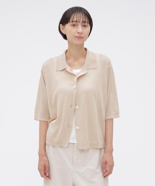 ⭐️新品⭐️マーガレットハウエル リネン半袖カーディガン MARGARET HOWELL（マーガレットハウエル） カーディガン 半袖 FINE