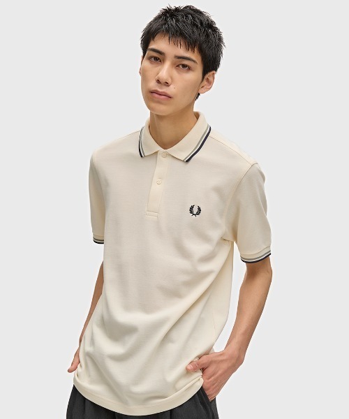 FRED PERRY ポロシャツ 半袖 XS クリーム FRED PERRY（フレッドペリー） ポロシャツ 半袖 The Fred Perry Shirt