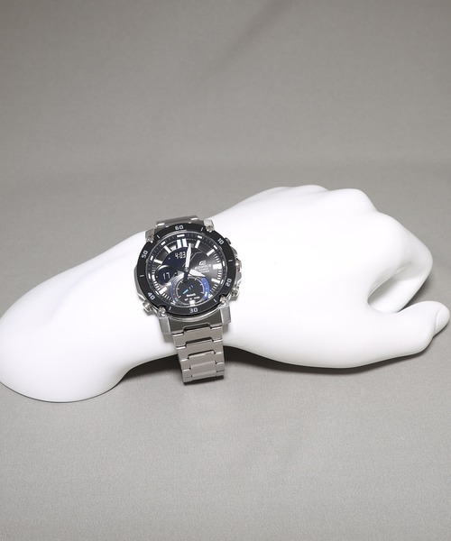 【美品 箱付】カシオ EDIFICE ECB-20YDB スマートフォンリンク EDIFICE（SEIKO） 腕時計 スマートフォンリンク / メタルクロノグラフ
