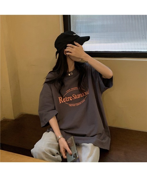 DEVICE tシャツ ビッグシルエット ルーズ シンプル ロゴ