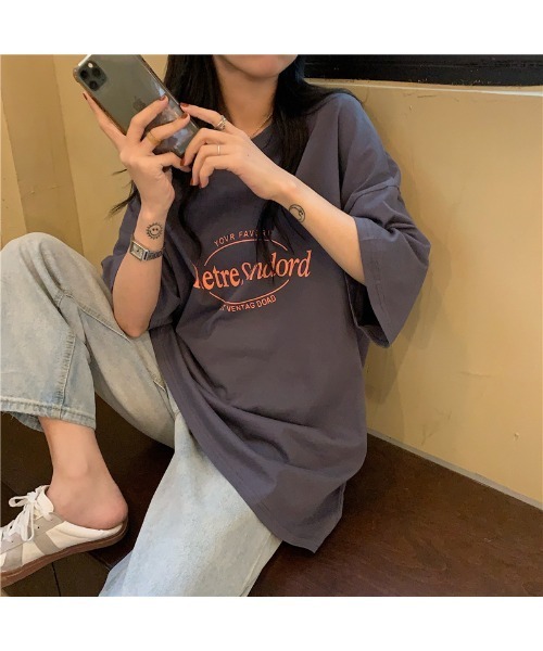 DEVICE tシャツ ビッグシルエット ルーズ シンプル ロゴ
