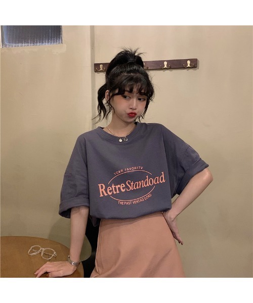 DEVICE tシャツ ビッグシルエット ルーズ シンプル ロゴ