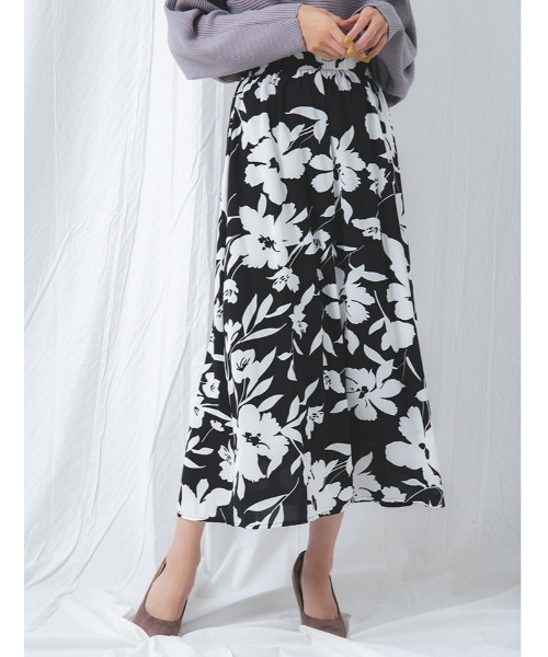 fifth（フィフス） ロング スカート シックフラワーフレアスカート