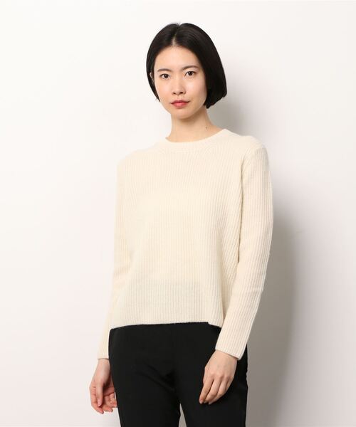 ニット カシミヤ リブ セーター レディース : ZOZOTOWN Yahoo!店