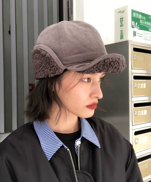 Mangrove キャップ 帽子 裏ボアフライトキャップ レディース