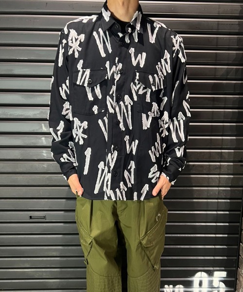 シャツ ARROW CUT JACQUARD SHIRT メンズの画像