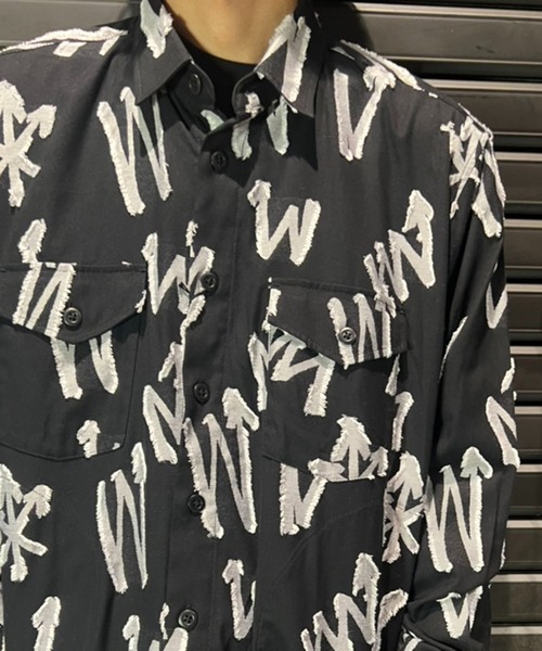 シャツ ARROW CUT JACQUARD SHIRT メンズの画像