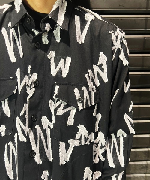 シャツ ARROW CUT JACQUARD SHIRT メンズの画像