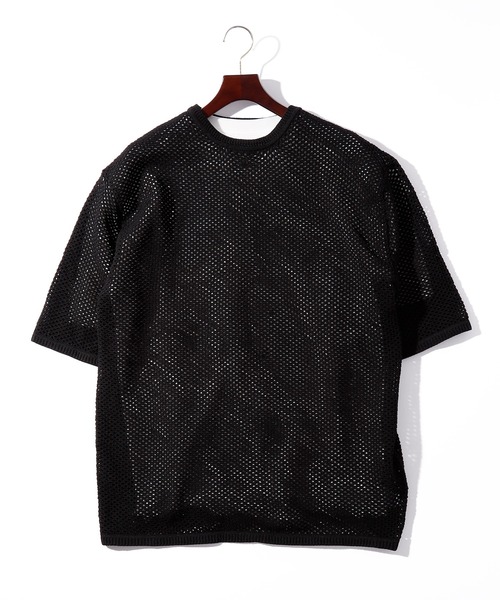THISIS tシャツ メッシュニット アンサンブルTシャツ メンズ