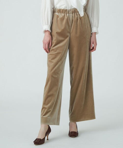 Ballsey ボールジィ　ベロア調パンツ　ベルベット　ワインレッド　えんじ Ballsey ボールジィ ベロア調パンツ ベルベット ワインレッド えんじ