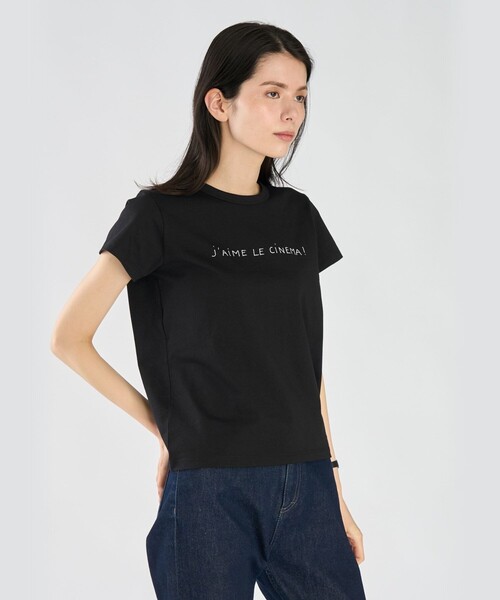 agnes b.（アニエスベー） tシャツ メッセージ プリント コットン 半袖
