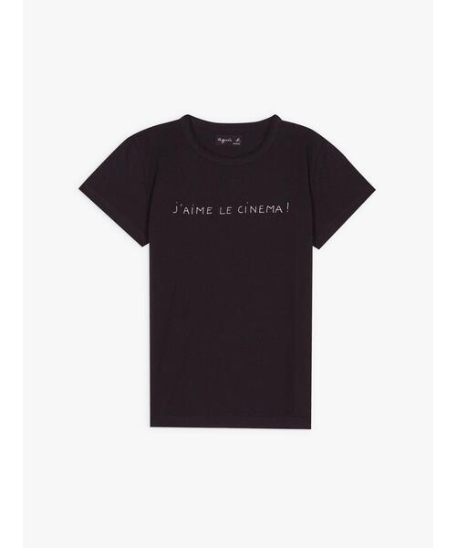 agnes b. tシャツ S345 TS メッセージTシャツ レディース