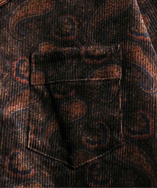 シャツ ブラウス TOWN CRAFT/タウンクラフト PRINTED CORDUROY PAJAMA
