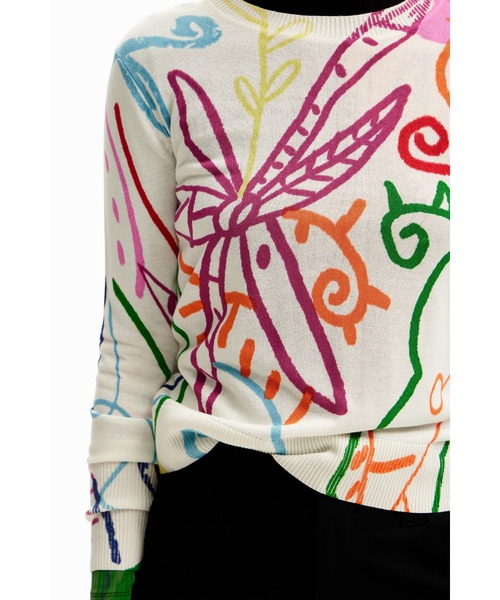 Desigual ニット セーター YUYU ライトゲージプルオーバー