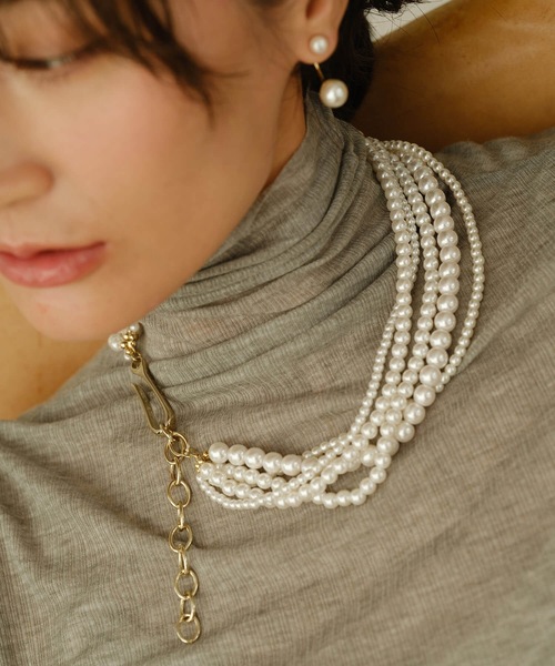 ネックレス ミックスパールネックレス レディース : ZOZOTOWN