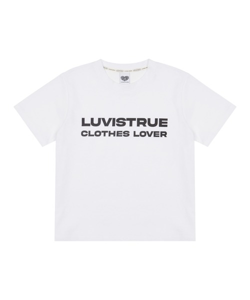 [LUVISTRUE]★24SS★韓国人気★RT V NECK TEE LUVISTRUE tシャツ BASIC LOGO TEE レディース : ZOZOTOWN Yahoo