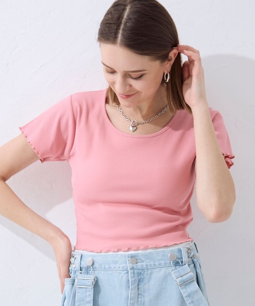 tシャツ メロータッチTシャツ レディース FOREVER21 tシャツ 「2024SS」カラーメロウチビTシャツ