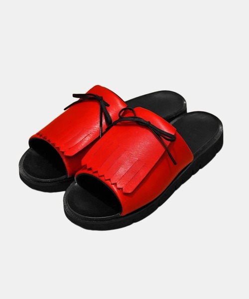 凸&凹（deco&boco） サンダル (デコ＆ボコ)」 Kilt Cork Sandals / red