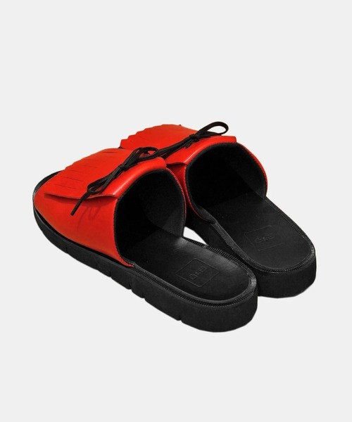 凸&凹（deco&boco） サンダル (デコ＆ボコ)」 Kilt Cork Sandals / red