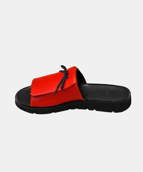 凸&凹（deco&boco） サンダル (デコ＆ボコ)」 Kilt Cork Sandals / red