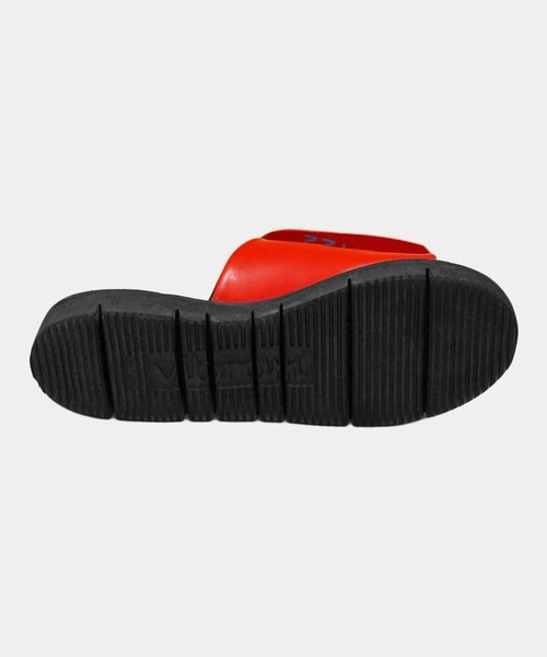 凸&凹（deco&boco） サンダル (デコ＆ボコ)」 Kilt Cork Sandals / red