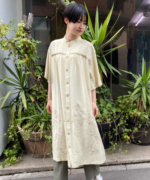 すみれ工房様 SUPER HAKKAコート SUPER HAKKA ワンピース サンブルーム刺繍レーヨンナイロン
