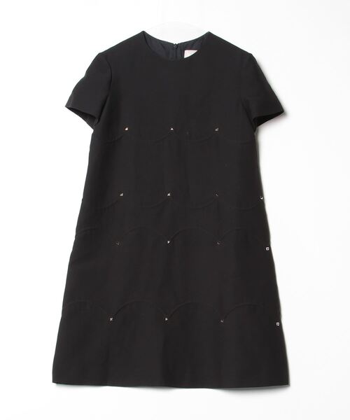 VALENTINO」 半袖ワンピース 40 ブラック レディース : 83642504 