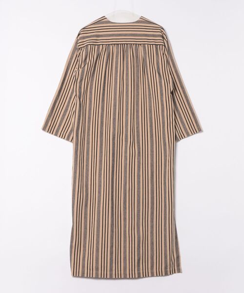 sara mallika ワンピース STRIPE LACE UP DRESS : ZOZOTOWN