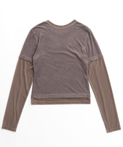 MAISON SPECIAL tシャツ With Heart Necklace Velor Tops/ハート