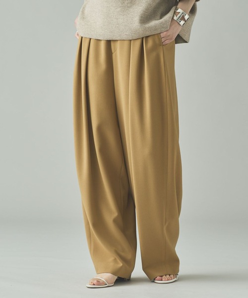 Curensology（カレンソロジー） パンツ /ダブルクロスツータックパンツ