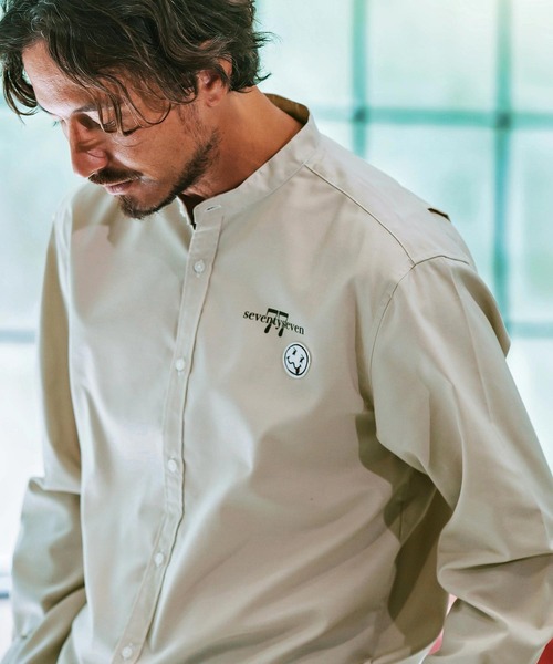 seventy seven シャツ ms5769- ox band collar L-S shirts 24W バンド
