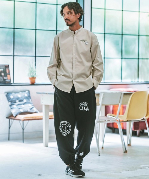 seventy seven シャツ ms5769- ox band collar L-S shirts 24W バンド